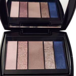 Lancome Eyeshadow Palette with Pink, Brown, and Blue Hues